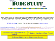 Tablet Screenshot of dudestuff.com